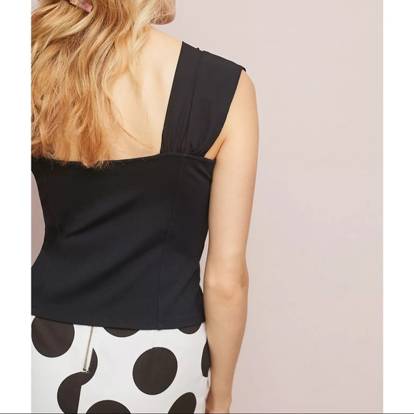 NWT Anthropologie Sz M Contrast Knit Top - Picture 6 of 8